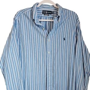 POLO Ralph Lauren men's striped long sleeve dress shirt size 16.5 34 / 35